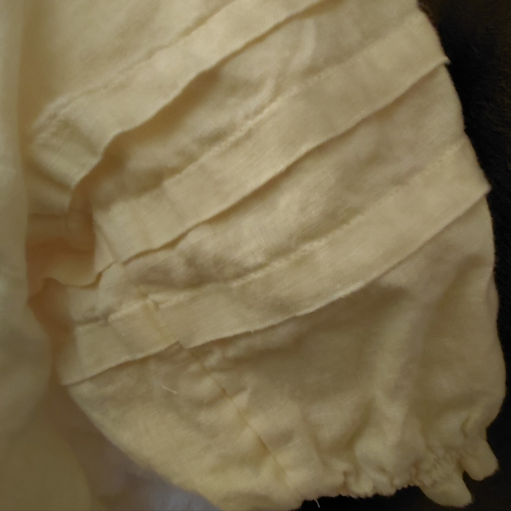 Talbots Yellow Linen Top - Picture 5 of 6